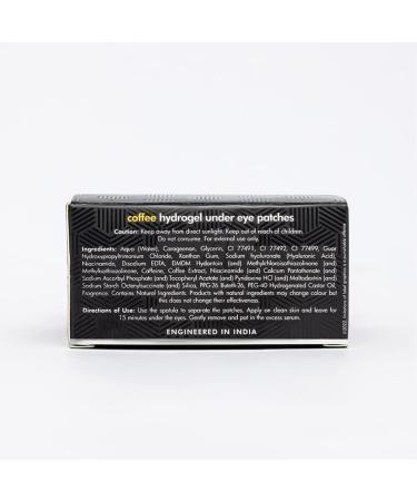 M_Caffeine Coffee Hydrogel Under Eye Patches | Reduce Dark Circles & Puffiness | 30 Pairs for Men & Women | Caffeine & Hyaluronic Acid | 2X Hydration | International Shipping - Buy Online on GoSupps.com