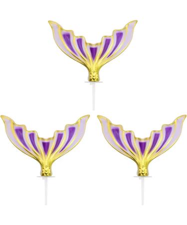 Tail Cake Muffin Cupcake Toppers For Themed Wedding Kids Birthday Party Cake Decorations Cake Decoration Purple - Buy Online on GoSupps.com