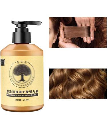 Long-Lasting Styling Moroccan Volume Moisturizing Elasticity Moroccan Hydrating Styling Cream Moroccan Curl Defining Cream Morocco Moisture Styling Elastin 250ml (1 pcs) - Buy Online on GoSupps.com