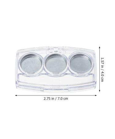 Lurrose Travel Container Set - 6 Empty Eyeshadow & Lipstick Palettes | 3-Grid Cosmetic Pallet for Concealer | Perfect for Makeup Artists & Travelers - Buy Online on GoSupps.com