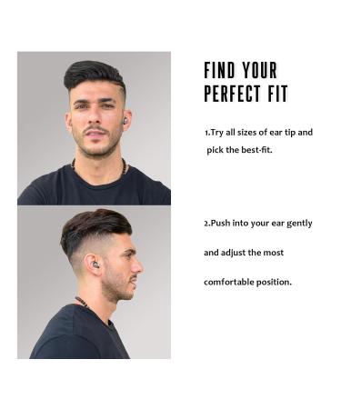 BNU Ear Plugs for Concerts & Work - 2 Pairs Noise Cancelling 25-35dB Reusable High Fidelity Earplugs with Silicone & Foam Tips S/M/L - Buy Online on GoSupps.com