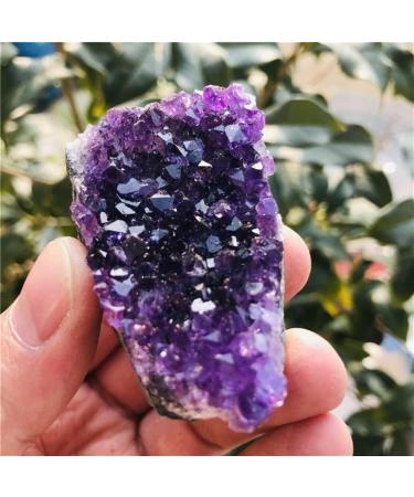 Natural Amethyst Cluster Quartz Crystal geode Specimen Suitable for Home HOMEZHOU (Size : 160-190g) - Buy Online on GoSupps.com