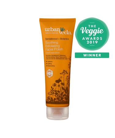 UrbanVeda Soothing Exfoliating Facial Polish 125ml - Gentle Skin Exfoliator - Buy Online on GoSupps.com