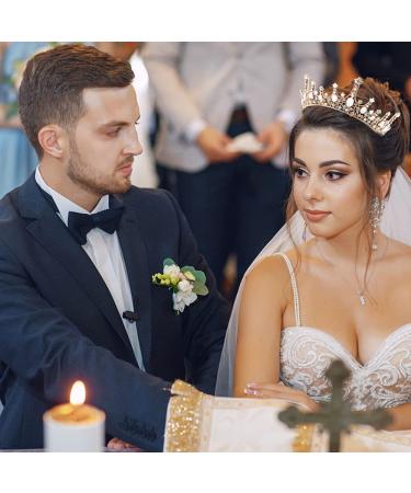 AOPRIE Baroque Crown for Women & Girls - Ideal for Wedding, Prom & Halloween Costumes - Buy Online on GoSupps.com
