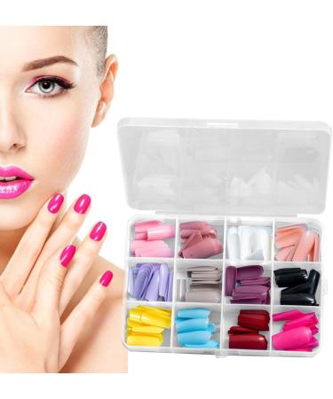 Fake Nails | Multi Colors and Styles Long Short Fake Nails Full - Easy to Use and Portable Ballerina Coffin Press on Nails for Rossev - Buy Online on GoSupps.com