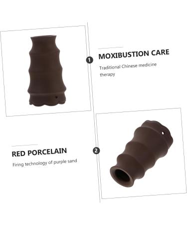 FRCOLOR MOXIBUSTION-TOP Full Body Massage Device | Multifunctional Moxa Rod Burner & Scratch Pot | Double Layer Moxibustion Tool in Purple - Relieve Stress & Enhance Wellness - Buy Online on GoSupps.com