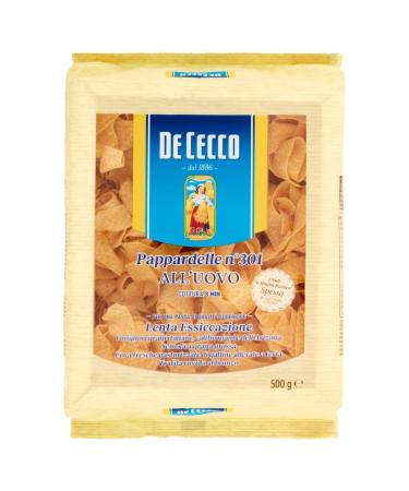 Italian Gourmet E.R. De Cecco Pappardelle No. 301 with Egg Pack of 5 pasta with eggs 500g + Italian Gourmet Polpa 500g