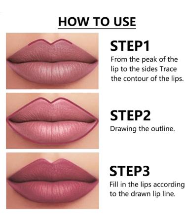 Makeup Lipliner Sharpable Lip Pencil Set of 12 Matte Lip Liner Long Lasting Natural Nude Waterproof Labial for Women - Buy Online on GoSupps.com