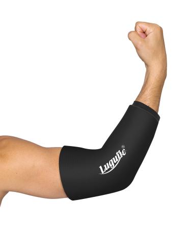 Luguiic Knee & Elbow Ice Pack Cold Compression Sleeve Reusable for Injury - Flexible Cold Wrap for Pain and Injuries of Knee Elbow Ankle Calf for Meniscus ACL MCL Bursitis Pain Relief Medium