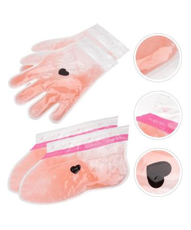 Minkissy Wax Hand Cover 2 Pairs Moisture-Accessible Bathroom Gloves & Booties for Paraffin Wax Treatments - Buy Online on GoSupps.com