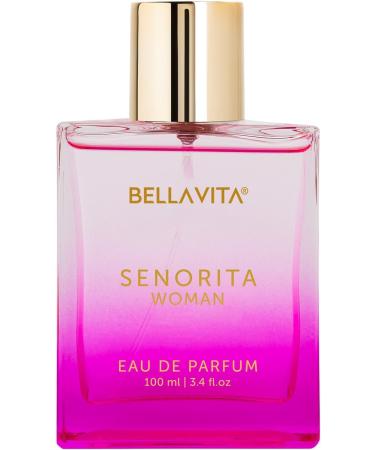 Senorita Perfume for women 100ML | Floral & Fruity Scent Blend of Pomegranate Mint Peony Lotus Yuzu Magnolia Musk Mahogany and Amber | Vegan & Cruelty Free | Gift for her