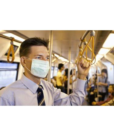 Shatchi Disposable Facial Mask with Ear Loop 3-Ply Blue (Pack of 100) - Buy Online on GoSupps.com