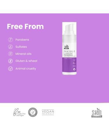 SKIN SUPERFOOD Face Wash Foaming Cleanser | Aloe Vera Lavender and Licorice Root Infused Formula for Oily to Dry Skin Cleansing | Natural and Vegan 150ml - Buy Online on GoSupps.com