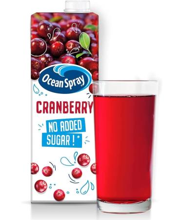 Ocean Spray Classic Cranberry Juice 1L - No Added Sugar - Pack of 1 - Buy Online on GoSupps.com