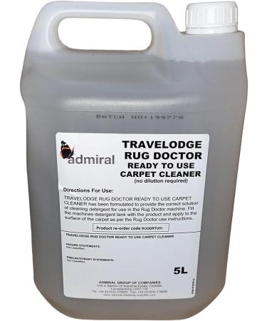 5L Carpet Cleaner Upholstery Cleaning Travelodge For Rug Doctor Machines Pet & Odours Ready To Use Liquid Detergent Solution 5 Litres - Buy Online on GoSupps.com