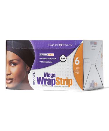 Mega Wrap Strip Refills Black 6 packs of 40 strips 40 Count (Pack of 6)