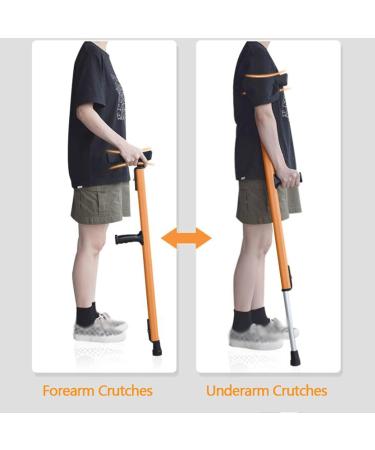 Walking Support Forearm Crutches(1 Pair) Adjustable F-Type Armpit Crutches Ergonomic Underarm Crutches Medical Mobility Device (Color : Gray) Anniversary Lucky Star Grey - Buy Online on GoSupps.com