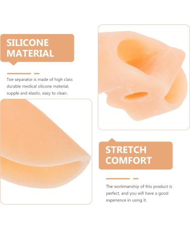4 Pairs Silicone Toe Separator Hammer Toe Corrector Bunion Corrector - Skin Color - Buy Online on GoSupps.com