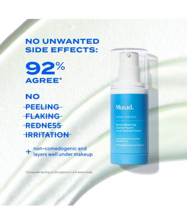 Murad Biome-Balancing Acne Treatment Salicylic Mandelic and Glutamic Acid Serum for Clearing and Preventing Breakouts Decongesting Pores and Balancing Skin Microbiome 1.0 Fl Oz - Buy Online on GoSupps.com