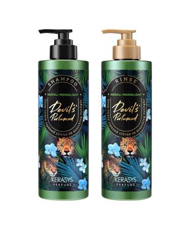 Kerasys Perfume Devil's Edition Deep Richly Ripened Citrus in Scorching Sunlight NEROLI MOONLIGHT 16.9 fl oz / 500 ml (Shampoo + Conditioner Set)