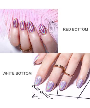 WFZ17 Ultra Thin Multicolor Holographic Nail Powder - Chrome Effect Nail Art Pigment - Buy Online on GoSupps.com