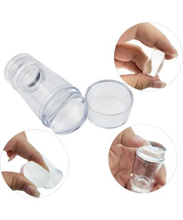 2 PCS Nail Stamp Double Sided Nail Art Jelly Stamper French Manicure Kit Silicone Nail Stamper French Tip with Scraper for Nails Manicure Tools - Buy Online on GoSupps.com
