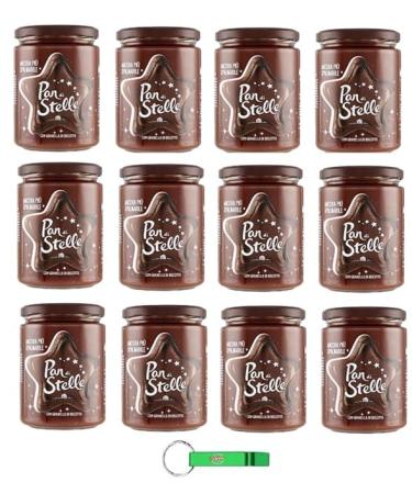 Pan di Stelle Crema Spalmabile Noisette Cr me tartiner 12 x 580 g Cr me avec grains de biscuits sans huile de palme + porte-cl s Beni Culinari gratuit