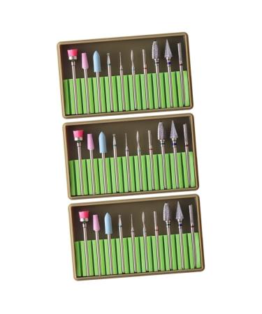 FRCOLOR 3 Sets Manicure sand tool Diamond Nail Bit Nail Art supplies Cuticle Drill Bits nail grinding polisher nail file bits nail drill bit brush nails kits Gel Nails Bit Acrylic electric