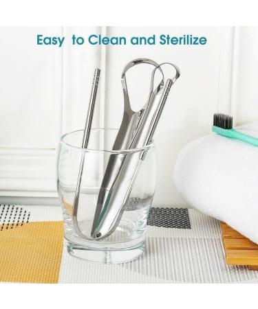 Stainless Steel Tongue Cleaner & Scraper - Ultimate Oral Hygiene Tool for Fresh Breath - Effective Mucosal Cleaning - Buy Online on GoSupps.com