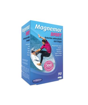 Orthonat - Magnemar Sport - Energy, Vitality, Immunity Sports Supplement - 510mg Marine Magnesium, 120mg Taurine and 80mg Vitamin C per Capsule - 90 Capsules