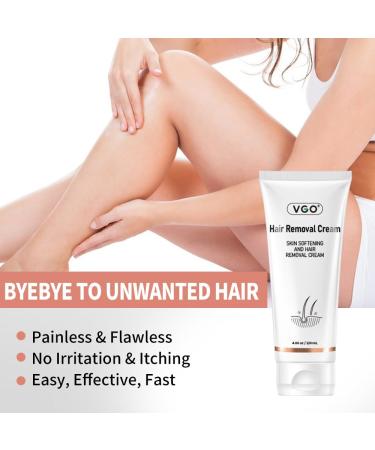 VGO Painless Bikini Gel for Women & Men - Unwanted Hair Removal for All Skin Types | 120ml / 4.06oz - Buy Online on GoSupps.com
