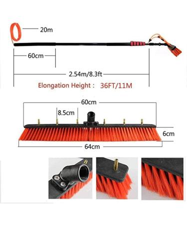 Window Cleaning Equipment Window Cleaning Brush Photovoltaic Cleaner Telescleaning Brush Water Fed 3.6-11M Professional Retractable Cleaning Equipment Pole Set For Window Cleaning Photovolta 20Ft/6M - Buy Online on GoSupps.com