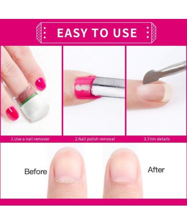 Stainless Steel Cuticle Pusher & Cutter Set - Professional Nail Cleaner Tool for Manicure & Pedicure - 4 Pcs/Set - Buy Online on GoSupps.com