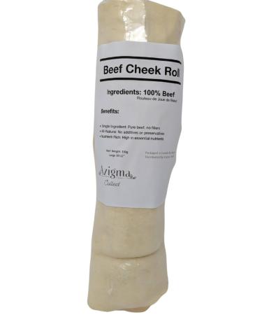 Beef Cheek Roll for Dogs Natural Chew Treat Large (10-12 inches)