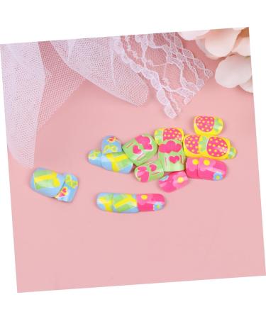 minkissy 2 Sets Nail Art Decals Eco-friendly Nail Stickers Colorful Kids Nail Stickers Kids Art Fake Nail Kids False Nail Cartoon Child Finished Nail Art - Buy Online on GoSupps.com