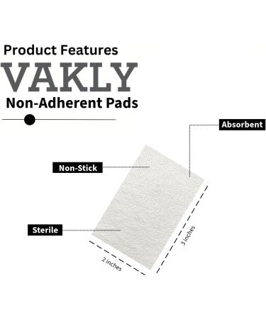 Sterile Non-Adherent Non-Stick 2x3 Gauze Pads | Highly Absorbent Wound Dressing | Individually Sealed Painless Removal - Best for International Shipping - Buy Online on GoSupps.com