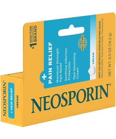 Neosporin Plus Pain Relief Cream 0.5 oz (3 Pack) - Fast-Acting Pain Relief - 3 Pack - Buy Online on GoSupps.com