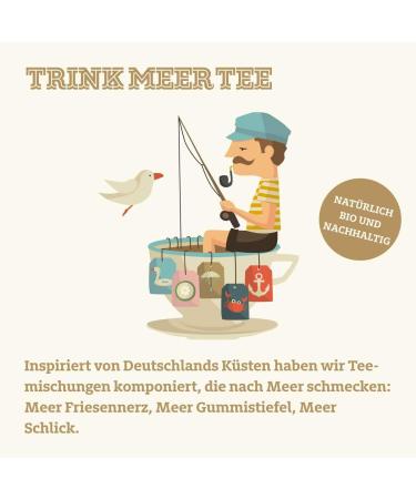  TRINK MEER TEE Trink Meer Tee REIZKLIMA - Organic Herbal Tea | Highly Aromatic | Organic tea with a touch of sea salt ginger and other herbs and spices | Loose leaf tea in a pretty tea tin | Tea Gift | 90g - Buy Online on GoSupps.com