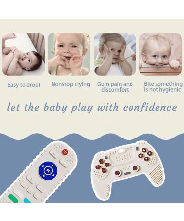 2-Pack Silicone Baby Biting Toys | Silicone Bite Rings & Game Controller Dental Aids (3-12 Months) - Safe & Durable - Buy Online on GoSupps.com