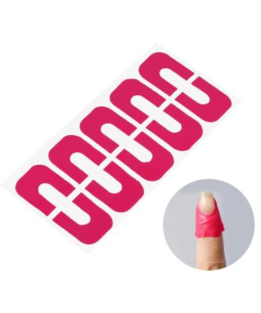 10pcs Peel Off Nail Polish Protectors | U-Shaped Spill-Proof Stickers for Nail Art (Pink) - Shop Internationally! - Buy Online on GoSupps.com
