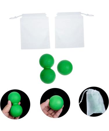 Clispeed Fascia Massage Balls - Myofascial Release Fitness Kit 3pcs Peanut & Lacrosse Variants for Deep Tissue Relief - 12.5x6.5cm Solid TPE Ideal for Back & Muscle Recovery - Buy Online on GoSupps.com