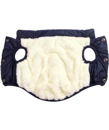 Warm Fleece-Lined Dog Jacket - Windproof Medium Vest for Winter | Joydaog - Soft & Cozy in Blue - Buy Online on GoSupps.com