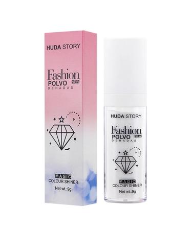 Highlighter Powder, Lightening Makeup Powder for Face and Body Fairy - Lightening Face Body Hair Makeup Stick Fairy Highlight Patting Powder for Face, Body and