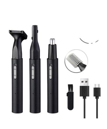 Ear and Nose Hair Trimmer 2024 Painless Eyebrow and Nose Hair Trimmer (Men's and Women's) Rechargeable Trimmer Dual-Edged Blades for Easy Cleaning Travel Size