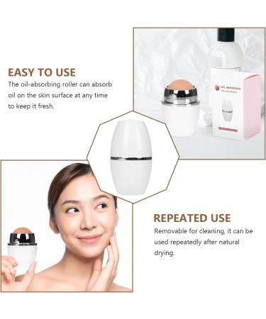 1pc Volcanic Roller Facial Oil Absorbing Ball - Blotting Roller for Kids - Skin Care & Beauty Instrument - Buy Online on GoSupps.com