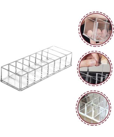Ipetboom Makeup Organzier Box Makeup Storage Box Acrylic Eyeshadow Holder Clear Stand Cosmetics Rack Lipstick Display Stand - Buy Online on GoSupps.com