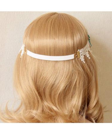 Lurrose Starfish Pearl Headband | Elastic Lace Hairband for Girls & Women - International Shipping Available - Buy Online on GoSupps.com