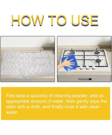 Super Strong Kitchen Cleaner Powder Household Multifunctional Stainless Steel Strong Cleaning Agent Powerful Kitchen All-Purpose Powder Cleaner Cleaning (2pcs) - Buy Online on GoSupps.com