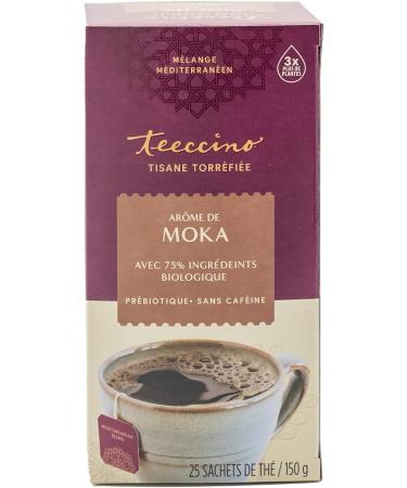 Teeccino Herbal Tea Mocha Rich & Roasted Herbal Tea That s Caffeine Free & Prebiotic for Natural Energy 25 Tea Bags - Buy Online on GoSupps.com
