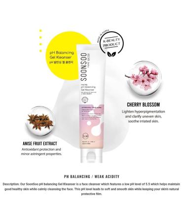 K-Beauty Soonsoo pH Balancing Gel Cleanser - SSK 102 | Gentle Effective Cleanser for All Skin Types | International Shipping Available - Buy Online on GoSupps.com